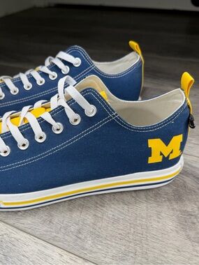 Skicks University of Michigan Low-Top Canvas Sneakers